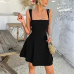Summer Dress Elegant Black