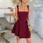 Summer Dress Elegant Claret