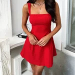 Summer Dress Elegant Red